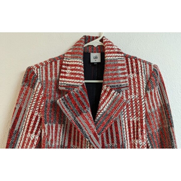 Women's Cabi Patchwork Blazer #6028 Red White Blue Classic Jacket XS EXCELLENT! - Picture 4 of 13